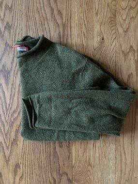 Sundance Olive Green Turtleneck Sweater